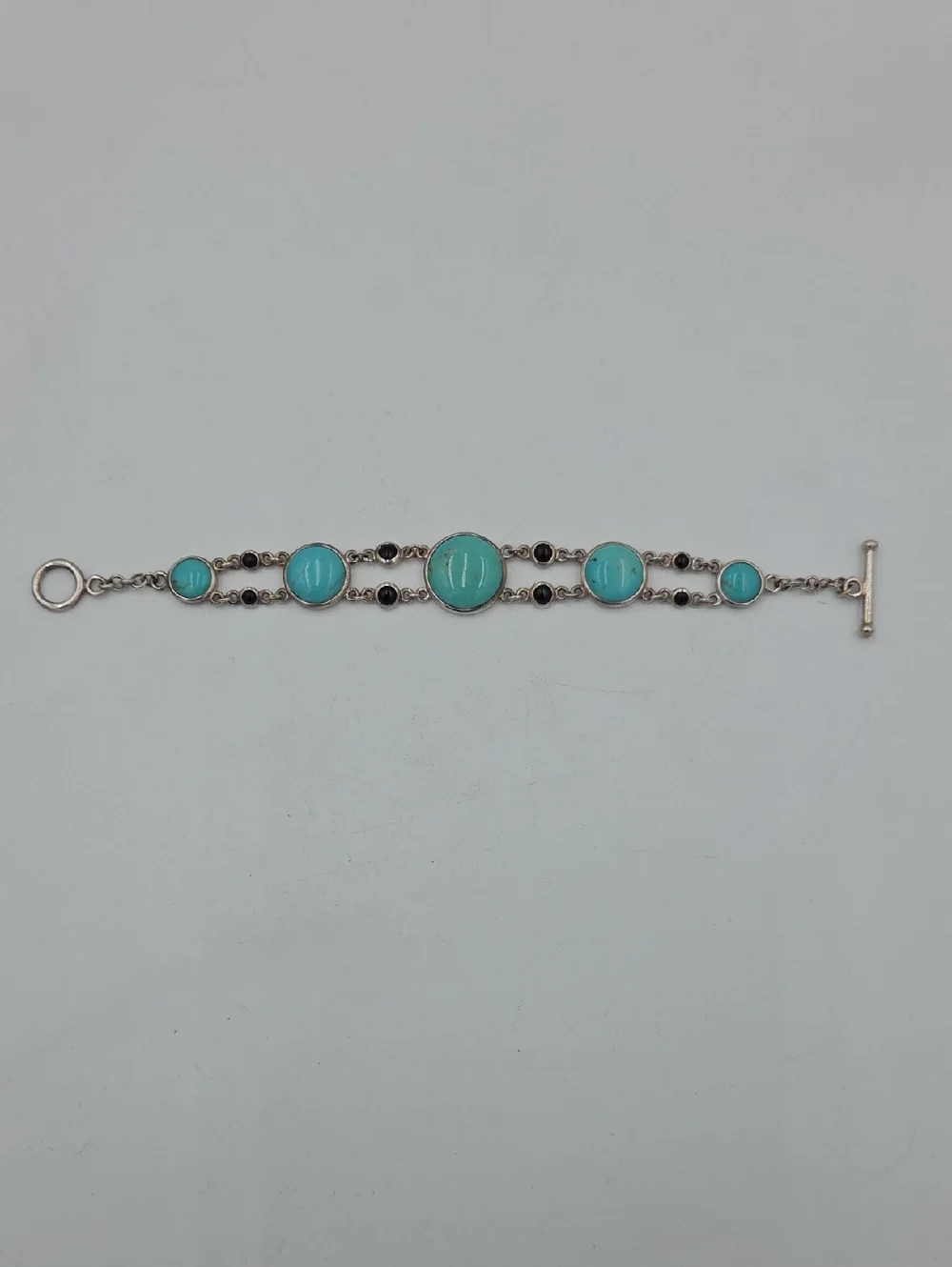 Sterling Silver - WK WHITNEY KELLY Turquoise Toggle Bracelet